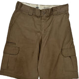 Dickies Cargo Shorts - 32W 11L Brown Cotton Blend