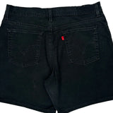 Levis Denim Shorts - 34W US 10 Black Cotton