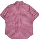 Ralph Lauren Checked Short Sleeve Shirt - XL Pink Cotton