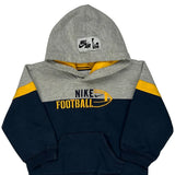 Age 4 Football Nike Football Hoodie - 2XS Grey Cotton Blend