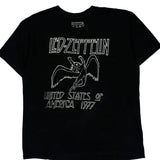 Led Zeppelin Band T-Shirt - Large Black Cotton