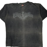 Mid-Ohio Harley-Davidson Harley Davidson Graphic T-Shirt - XL Grey Cotton