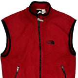 The North Face Fleece Gilet - Small Red Polyester
