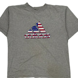 Vintage Adidas Graphic T-Shirt - Large Grey Cotton