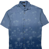 St. Johns Bay Hawaiian Shirt - Medium Blue Viscose