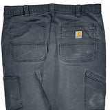 Carhartt Double Knee Carpenter Pants - 36W 30L Gray Cotton