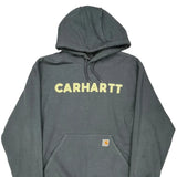 Vintage Carhartt Hoodie - Large Grey Cotton