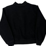 Vintage Unbranded Varsity Jacket - Medium Black Wool Blend