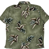 Croft & Barrow Floral Hawaiian Shirt - Large Green Polyester