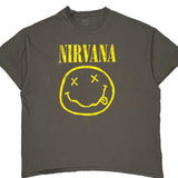Nirvana Band T-Shirt - 2XL Gray Cotton