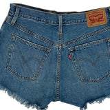 Levis Denim Shorts - 30W UK 10 Blue Cotton