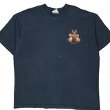 Save The Planet Hard Rock Cafe Graphic T-Shirt - 2XL Navy Cotton