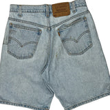 Levis Denim Shorts - 28W UK 10 Light Wash Cotton