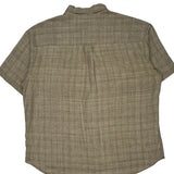 Unbranded Checked Short Sleeve Shirt - 2XL Beige Linen