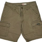 Wrangler Cargo Shorts - 32W 10L Khaki Cotton