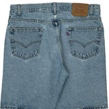 505 Levis Denim Shorts - 36W 10L Light Wash Cotton