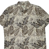 Island Shores Hawaiian Shirt - 2XL Beige Cotton