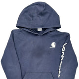 Age 14-16 Carhartt Hoodie - Large Blue Cotton