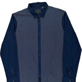 Armani Exchange Slim Shirt - 2XL Blue Cotton