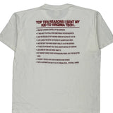 Virginia Tech Wear It Apparel Single Stitch T-Shirt - 2XL White Cotton