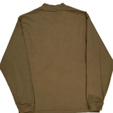 Vintage Supreme Long Sleeve T-Shirt - Small Khaki Cotton