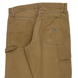 Wrangler Double Knee Carpenter Trousers - 33W 32L Brown Cotton
