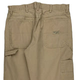 Wrangler Carpenter Trousers - 34W 32L Beige Cotton