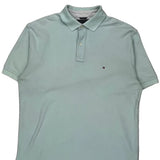 Tommy Hilfiger Polo Shirt - Large Green Cotton