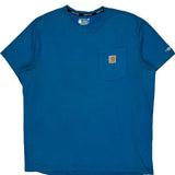 Carhartt Force Carhartt T-Shirt - Large Blue Cotton