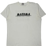 Oneita Cartoon T-Shirt - 2XL White Cotton