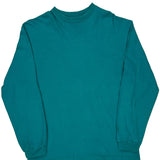 Lift Gate Hanes Single Stitch Long Sleeve T-Shirt - Large Green Cotton