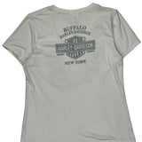 Harley Davidson Graphic T-Shirt - 2XL White Cotton