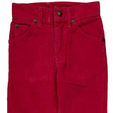 Age 4 Lee Trousers - XS Red Cotton