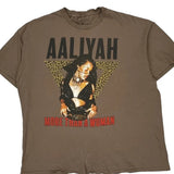 More Than A Woman Aaliyah Band T-Shirt - XL Brown Cotton
