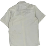 Age 10-12 Dickies Short Sleeve Shirt - Medium White Cotton Blend