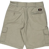 Dickies Cargo Shorts - 31W 11L Beige Cotton