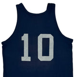 Made In USA Single Stitch Mount Airy Lady Bears Eagle Vest - Large Navy Cotton Blend