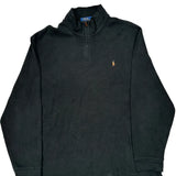 Polo By Ralph Lauren 1/4 Zip - 2XL Black Cotton