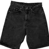 Levis Denim Shorts - 28W UK 10 Black Cotton