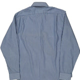 Ralph Lauren Striped Shirt - Large Blue Cotton