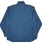 Wrangler Denim Shirt - XL Blue Cotton