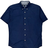 Tommy Hilfiger Short Sleeve Shirt - Medium Navy Cotton