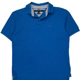 Tommy Hilfiger Polo Shirt - Medium Blue Cotton