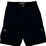 Southpole Cargo Shorts - 32″ Waist Black Cotton