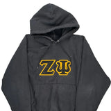 Vintage Premium Reverse Weave Champion Hoodie - Small Black Cotton