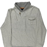 Tommy Hilfiger Striped Jumper - Large Grey Cotton