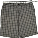 Tommy Hilfiger Checked Shorts - 34W 10L Grey Cotton