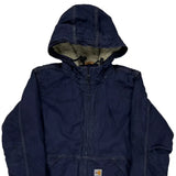 Age 8-10 Carhartt Jacket - Medium Navy Cotton