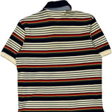 Tommy Hilfiger Striped Polo Shirt - Small Multicoloured Cotton