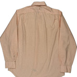 Polo By Ralph Lauren Checked Shirt - Medium Orange Cotton